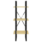 3-Tier Book Cabinet 40x30x105 cm Solid Pinewood