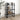 3-Tier Book Cabinet Grey 80x30x105 cm Solid Pine Wood