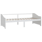 3-Seater Day Bed without Mattress White 90x200cm