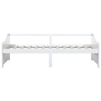 3-Seater Day Bed without Mattress White 90x200cm