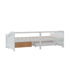 3-Seater Day Bed Without Mattress Solid Pinewood 90X200Cm
