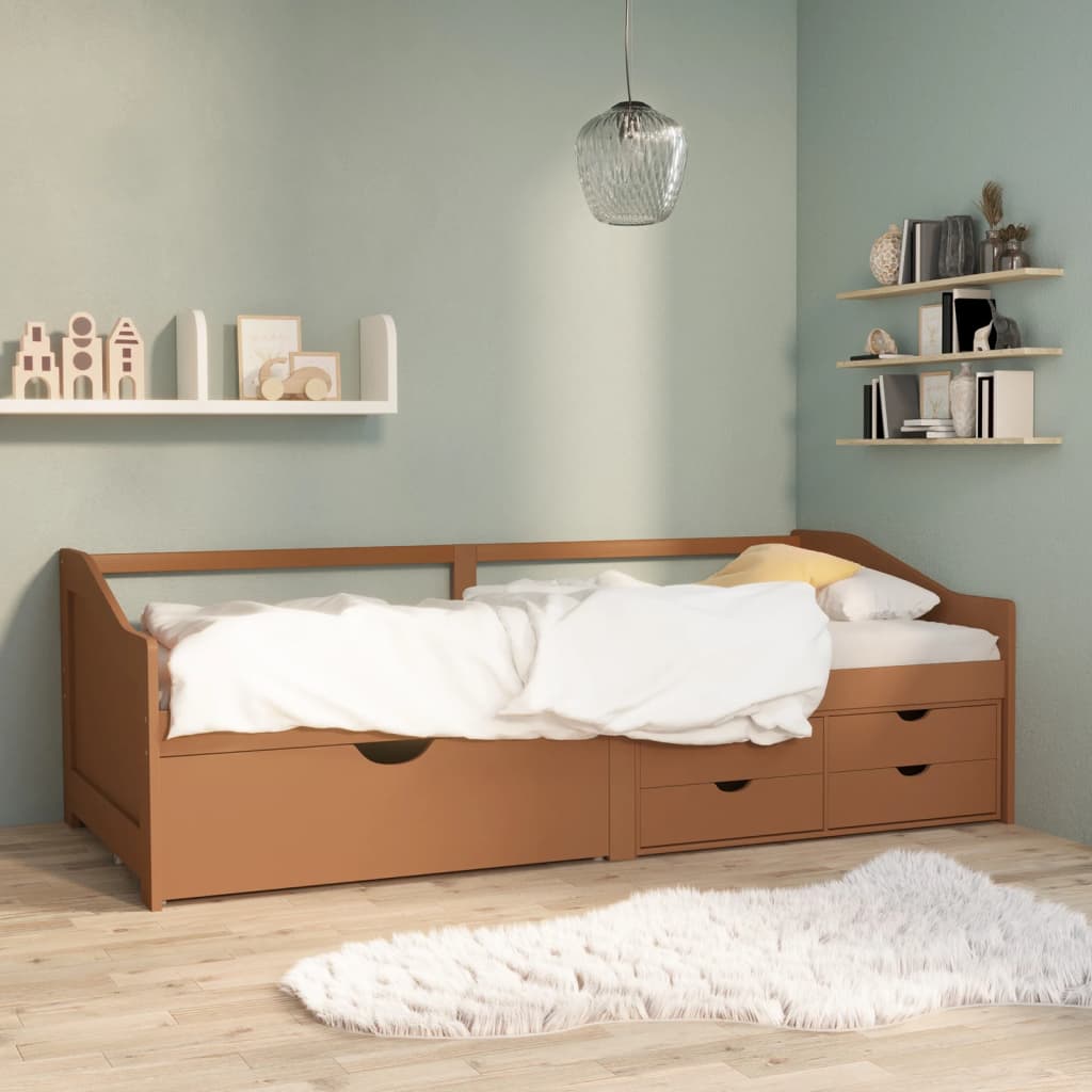3-Seater Day Bed Without Mattress Solid Pinewood 90X200Cm