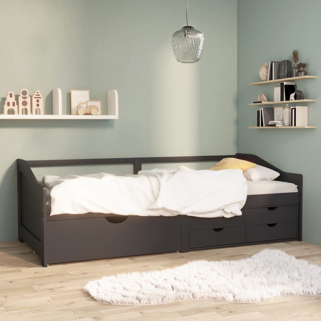 3-Seater Day Bed Without Mattress Solid Pinewood 90X200Cm