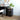 Side Cabinet with Wheels Black 33x38x60 cm Engineered Wood