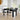 Dining Table Black 140x74.5x76 cm Engineered Wood