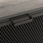 Storage Cabinet Grey 72x36x82 cm Metal and MDF