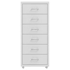 Mobile File Cabinet Grey 28x41x69 cm Metal