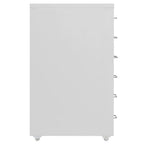 Mobile File Cabinet Grey 28x41x69 cm Metal