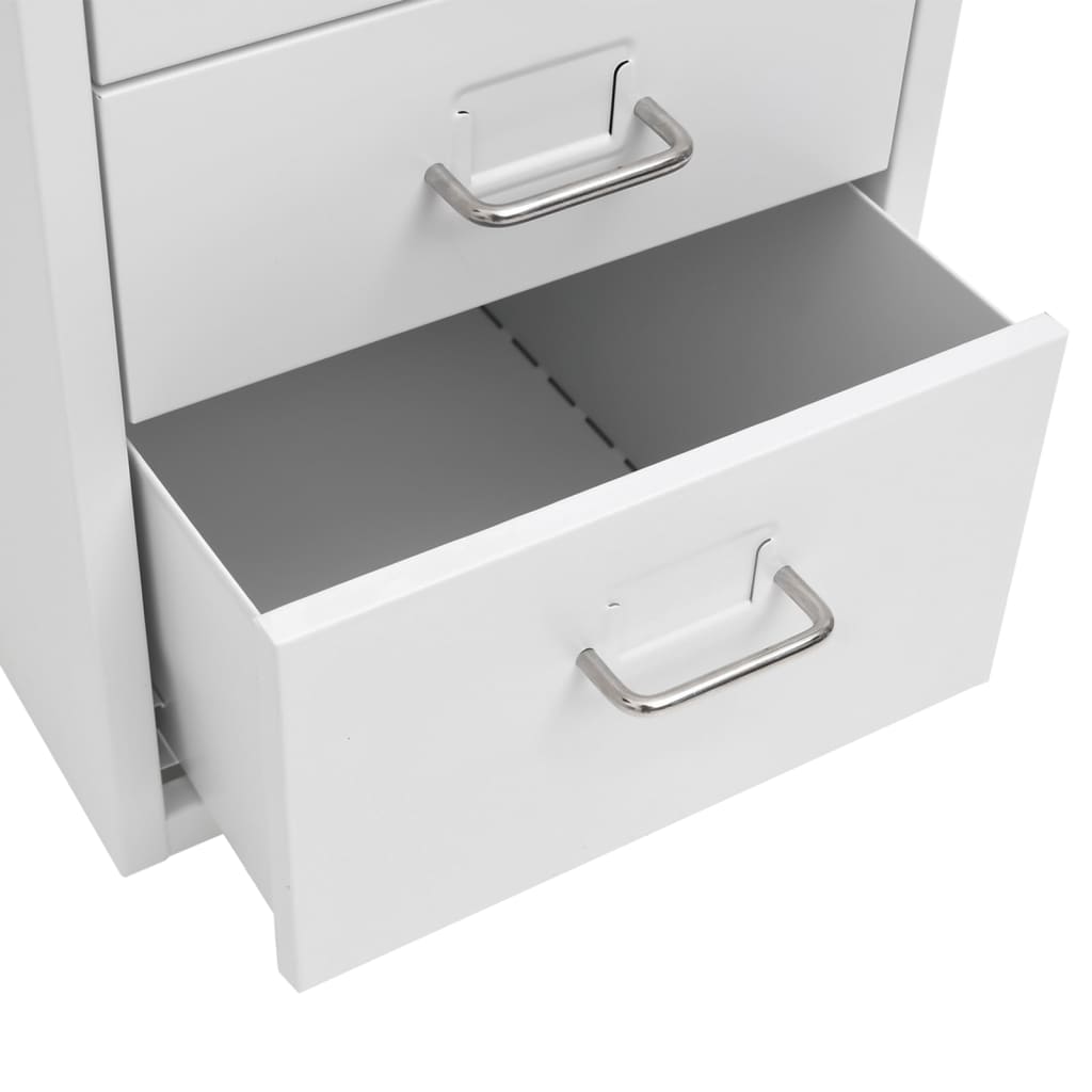 Mobile File Cabinet Grey 28x41x69 cm Metal