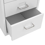 Mobile File Cabinet Grey 28x41x69 cm Metal