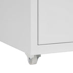 Mobile File Cabinet Grey 28x41x69 cm Metal