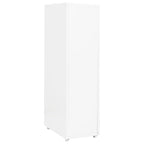 Mobile File Cabinet White 28x41x109 cm Metal