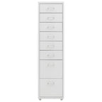 Mobile File Cabinet Grey 28x41x109 cm Metal