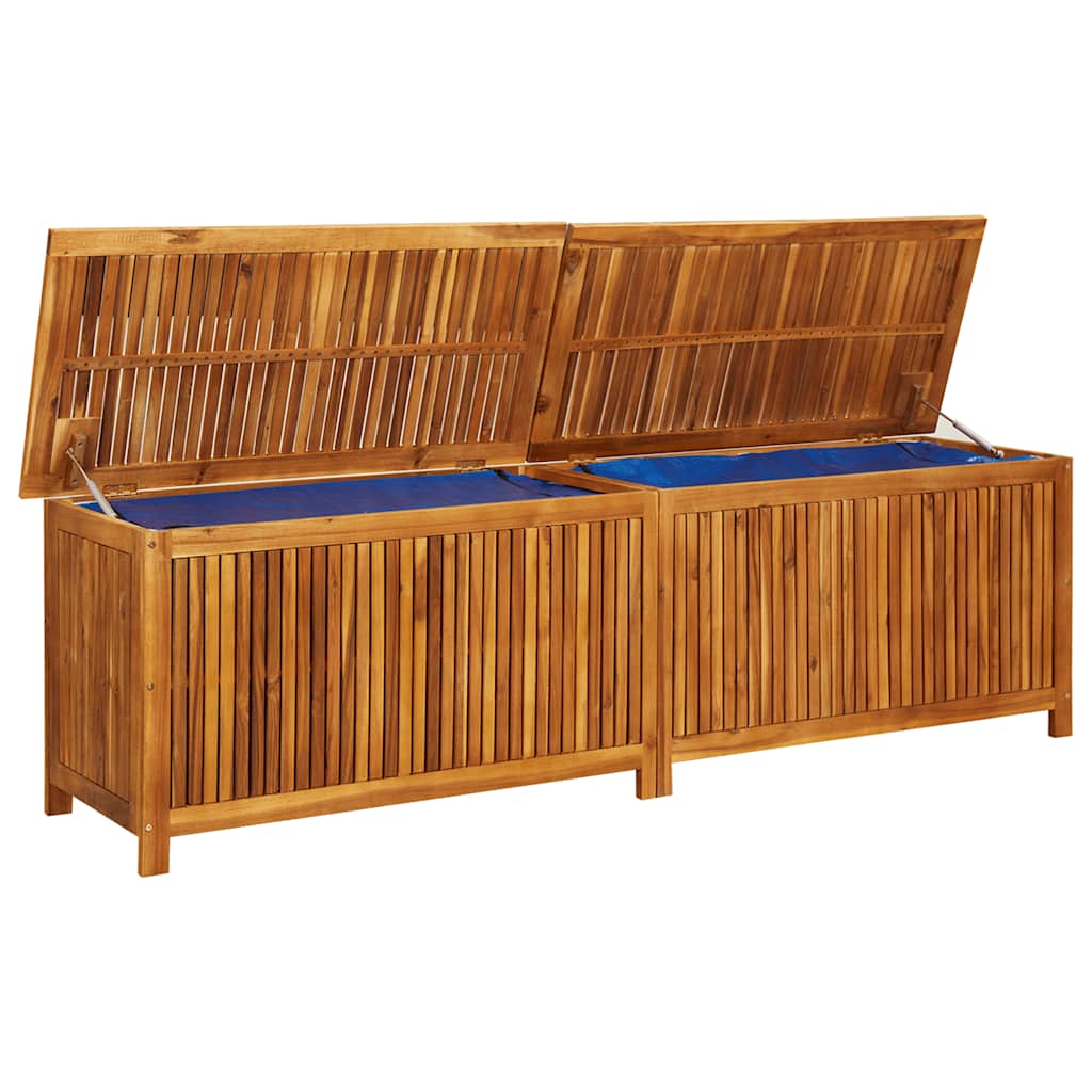 Garden Storage Box 200x50x58 cm Solid Acacia Wood