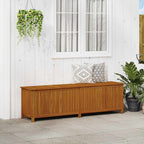 Garden Storage Box 200x50x58 cm Solid Acacia Wood
