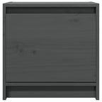 Bedside Cabinets 2 pcs Grey 40x30.5x40 cm Solid Pinewood