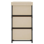 Storage Cabinet with 6 Drawers 55x29x55 cm Cream Steel