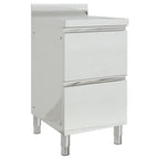 Commercial Kitchen Cabinets With 3 Drawers 2 Pcs 50X60X96 Cm
