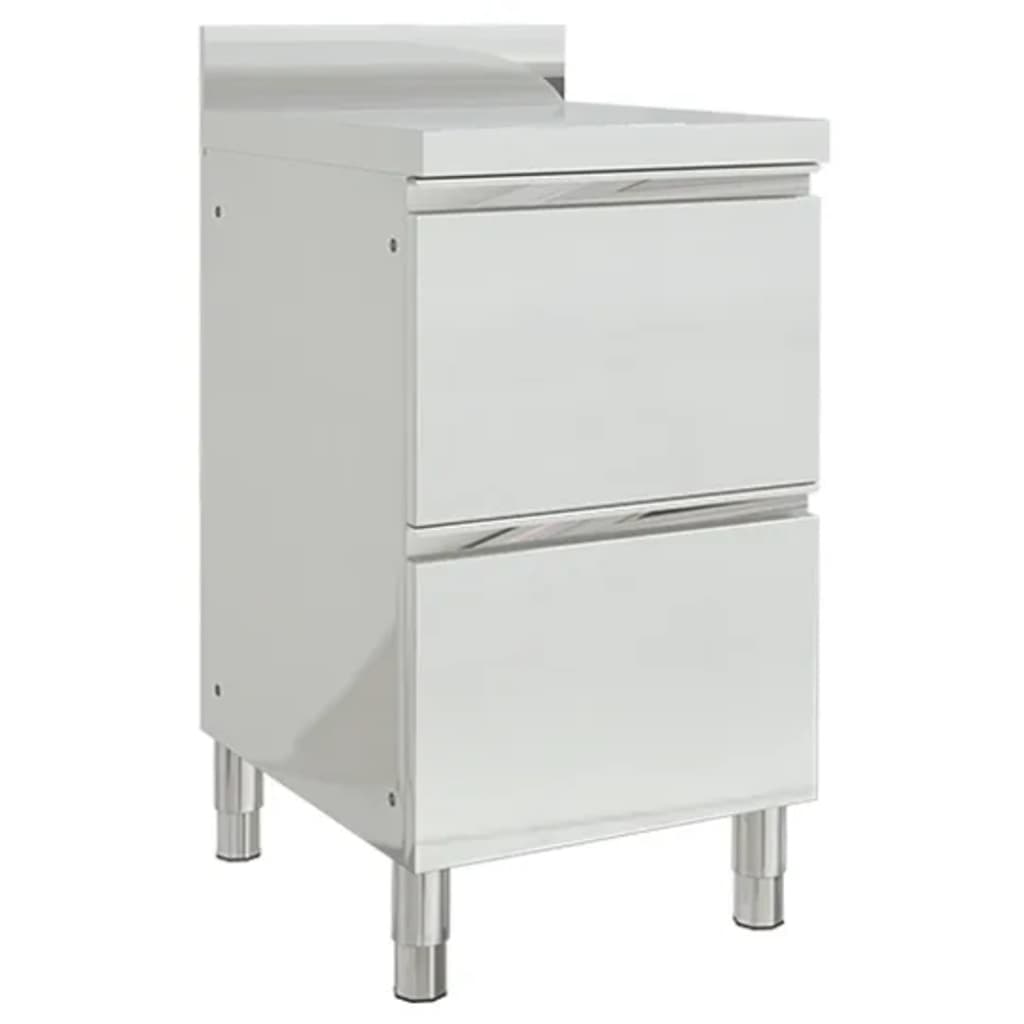 Commercial Kitchen Cabinets With 3 Drawers 2 Pcs 50X60X96 Cm