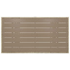 Garden Table Grey 120x70x66 cm Poly Rattan