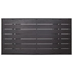 Garden Table Black 120x70x66 cm Poly Rattan