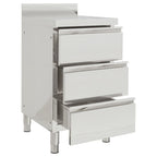 Commercial Kitchen Cabinets With 3 Drawers 2 Pcs 50X60X96 Cm