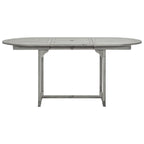 Garden Dining Table (120-170)x80x75 cm Solid Acacia Wood