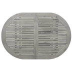 Garden Dining Table (120-170)x80x75 cm Solid Acacia Wood