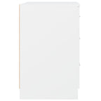 Bed Cabinet White 40x40x63 cm Engineered Wood