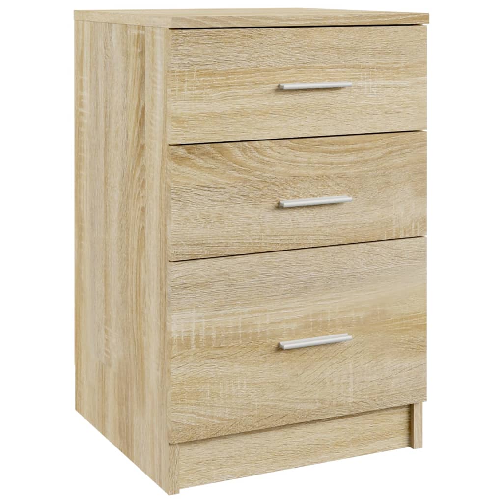 Bed Cabinet Sonoma Oak 40x40x63 cm Engineered Wood