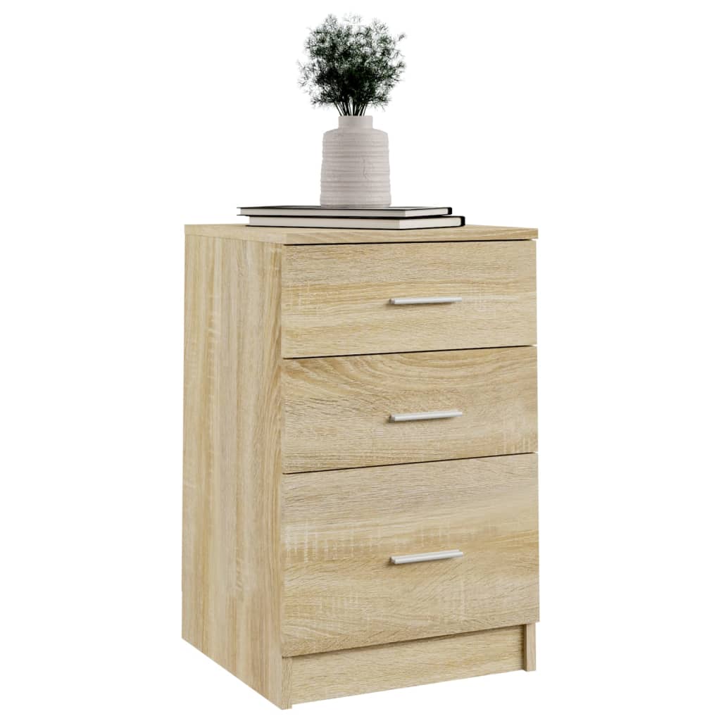 Bed Cabinet Sonoma Oak 40x40x63 cm Engineered Wood