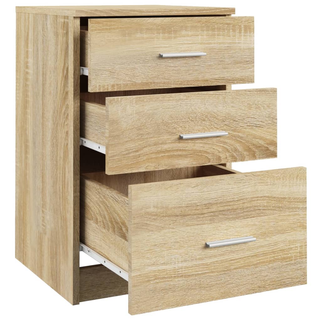 Bed Cabinet Sonoma Oak 40x40x63 cm Engineered Wood
