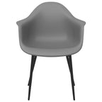 Dining Chairs 4 pcs Grey PP