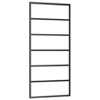 Sliding Door with Hardware Set ESG Glass&Aluminium 90x205 cm