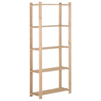 3-Tier Storage Rack Solid Pinewood