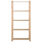 5-Tier Storage Rack 80x28.5x170 cm Solid Pinewood