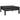 Garden Footstool Black Solid Pinewood