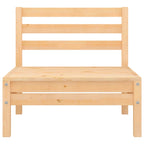 Garden Middle Sofas 4 pcs Solid Pinewood