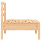 Garden Middle Sofas 4 pcs Solid Pinewood