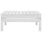 3 Piece Garden Lounge Set Solid Pinewood White