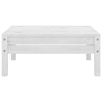 3 Piece Garden Lounge Set Solid Pinewood White