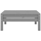 4 Piece Garden Lounge Set Solid Pinewood Grey