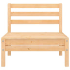 4 Piece Garden Lounge Set Solid Pinewood