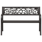 Garden Bench 125 cm Steel Black