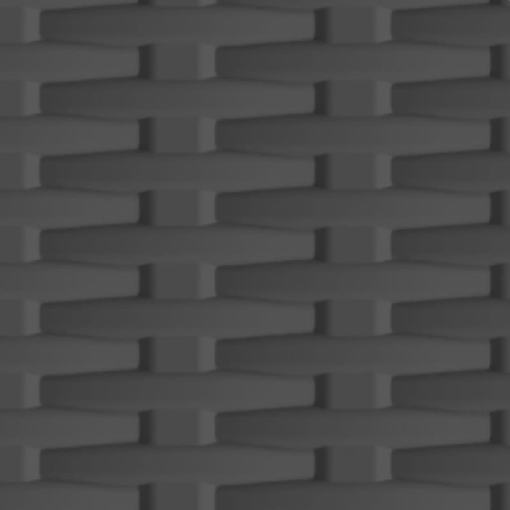 Plastic Cabinet 68x39x171.5 cm Rattan Design