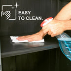 Plastic Cabinet 68x39x171.5 cm Rattan Design