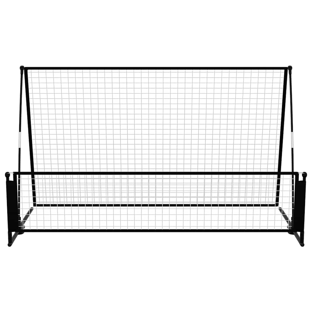 2 in 1 Soccer Rebounder Football Goal 202x104x120 cm Steel