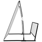 2 in 1 Soccer Rebounder Football Goal 202x104x120 cm Steel