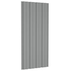Roof Panels 36 pcs Galvanised Steel Grey 100x45 cm