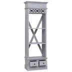 Highboard 60x30x175 cm Solid Mahogany Wood